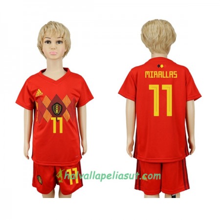 Jalkapallo Pelipaidat Belgia Mirallas 11 Lasten World Cup 2018 Kotipaita